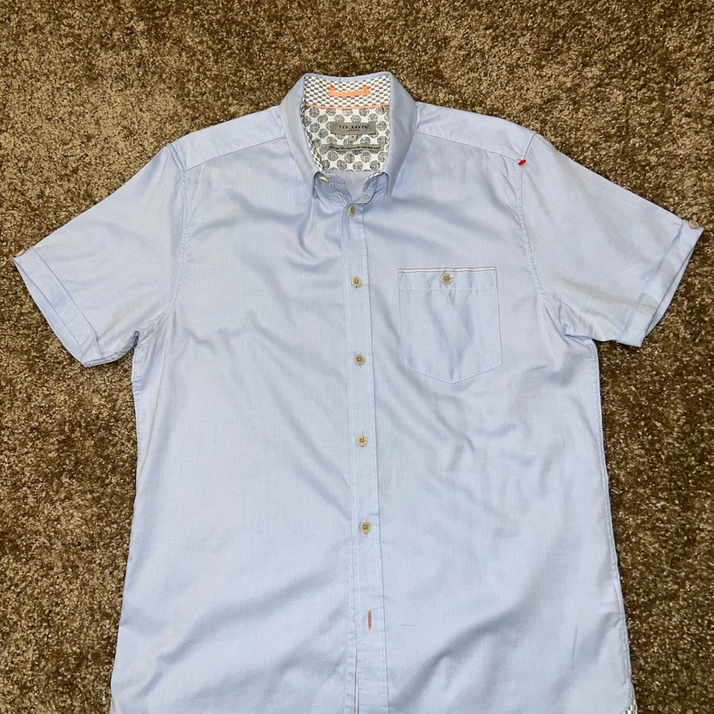 Ted Baker Light Blue Casual Button Down Shirt